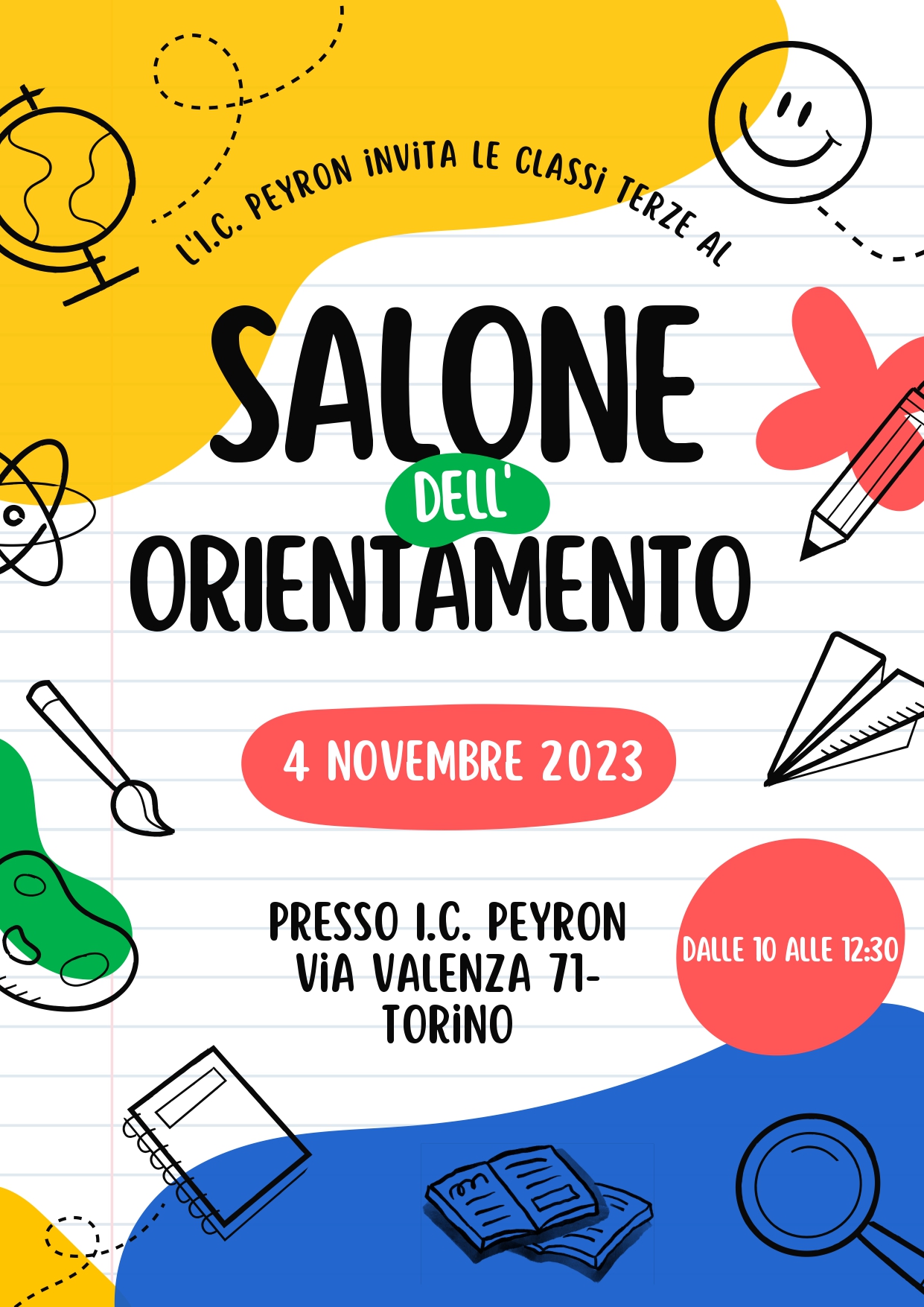 Volantino Salone Orientamento IC Peyron 2023